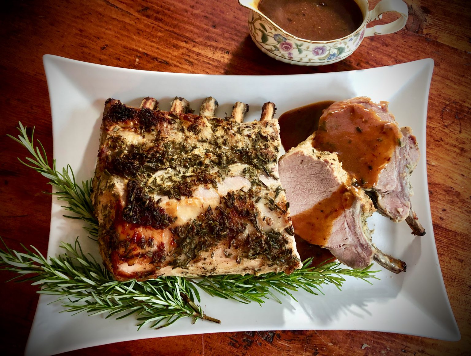 CENTERCUT PORK ROAST WITH MUSTARD AND ROSEMARY CRUST Dish off the Block