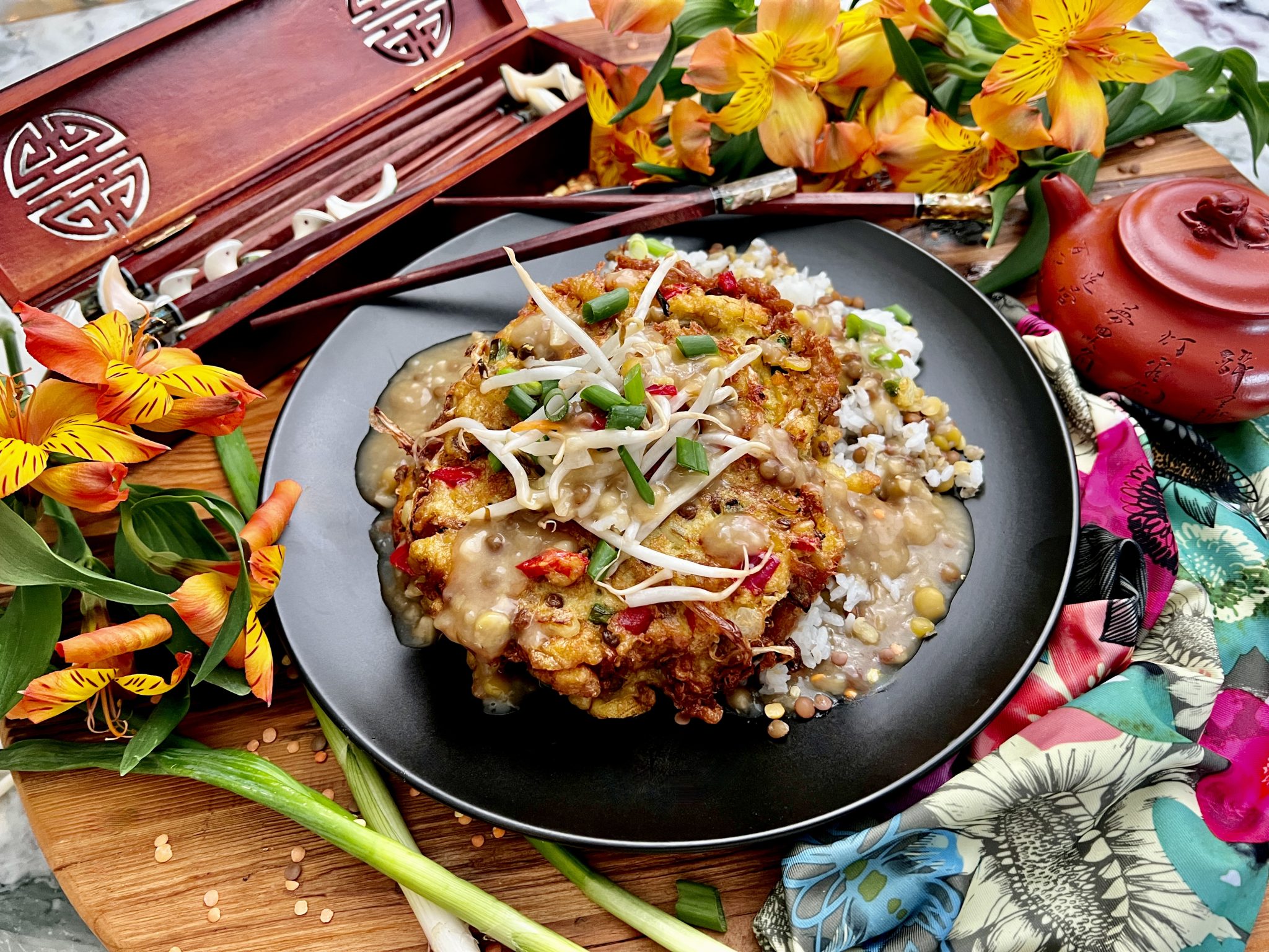 LENTIL AND CRAB EGG FOO YOUNG - Dish off the Block