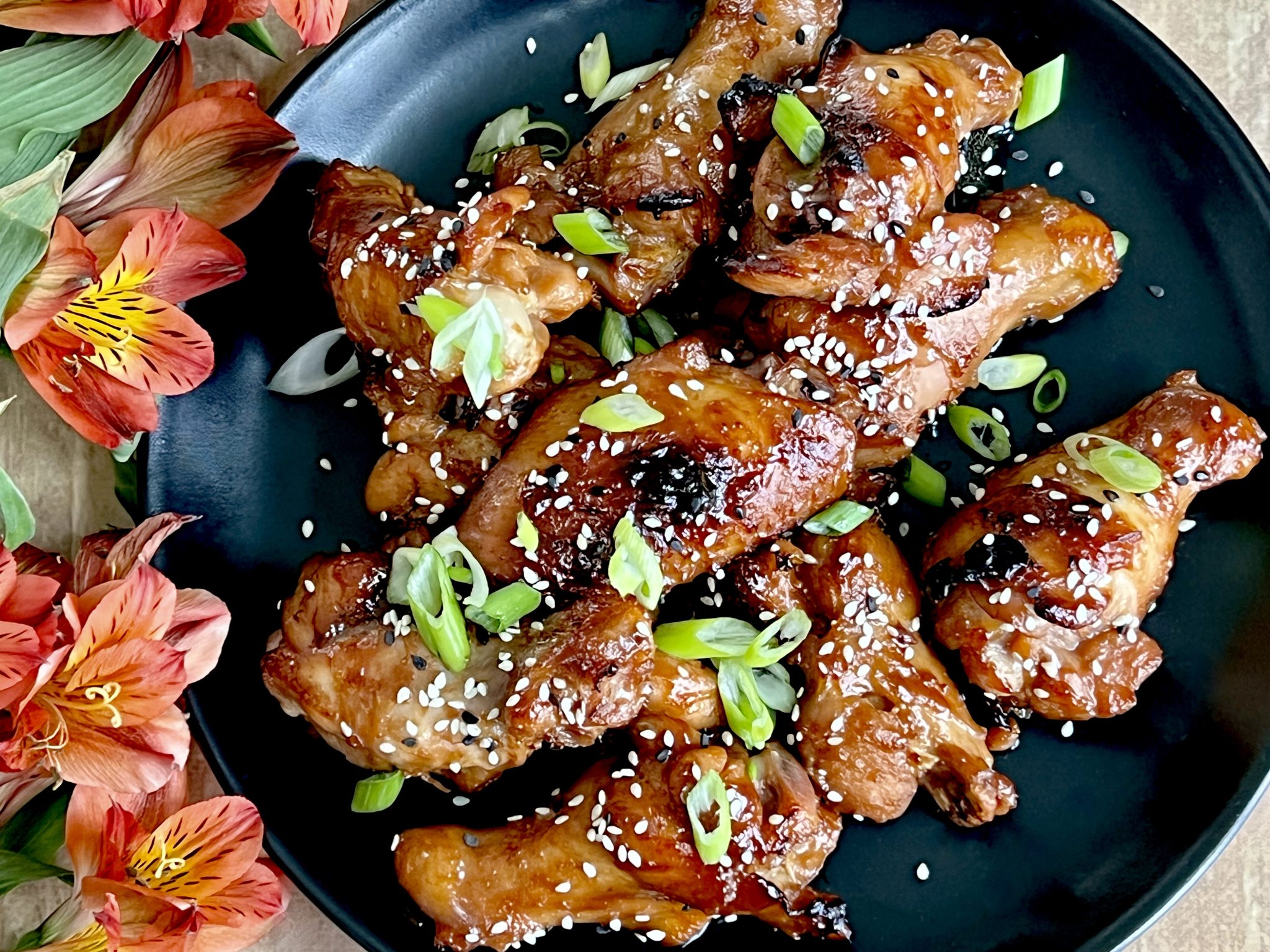 ASIAN SESAME STICKY WINGS - Dish off the Block