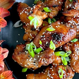 ASIAN SESAME STICKY WINGS - Dish off the Block