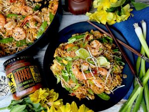 Desert Pepper Salsa - Sweet And Spicy Shrimp Fried Rice