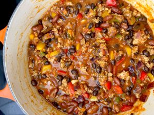 Football Tailgate Perfection - Touchdown Salsa Chili And Kick-Off Queso Cornbread