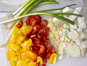 MILLER'S BANANA PEPPER CHICKEN AND VEGGIE STIR FRY