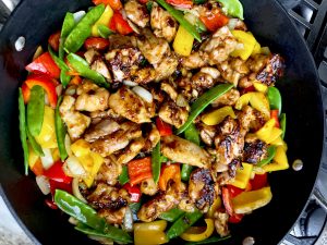 MILLER'S BANANA PEPPER CHICKEN AND VEGGIE STIR FRY