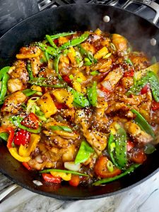 MILLER'S BANANA PEPPER CHICKEN AND VEGGIE STIR FRY